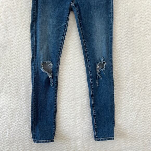 AG Adriano Goldschmied The Legging Ankle Super Skinny Distressed Jeans Sz 25R - Picture 4 of 14